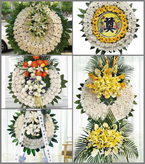 广东梅州市丰顺县潭江镇潭江村花圈速递